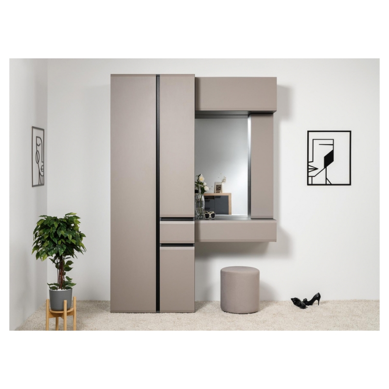 Шкаф  Сейдиль 13.18 антрацит / веллюто капучино