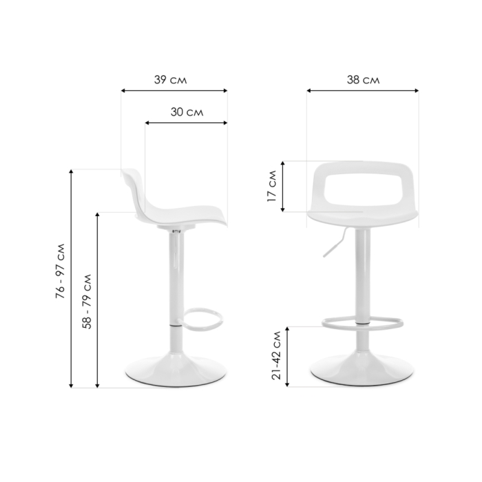 Барный стул Volt black