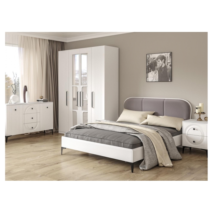 Шкаф Вестра белый шагрень