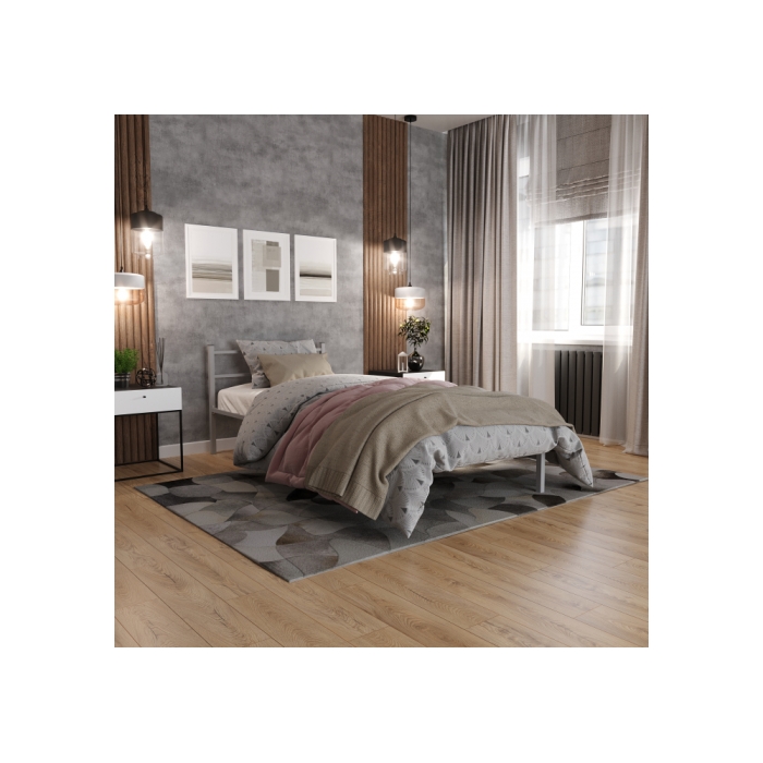 Односпальная кровать Фади 90х200 серая
