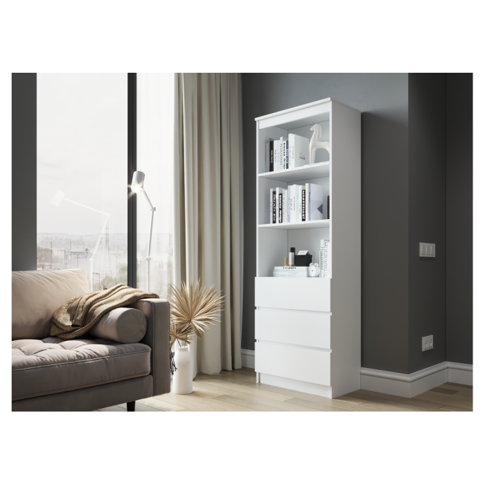 Стеллаж Мадера М600 лдсп белый