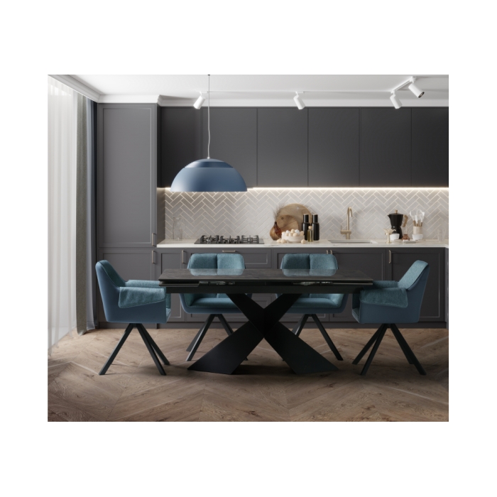 Стул на металлокаркасе Каита neptun 35 / flex 754 / черный