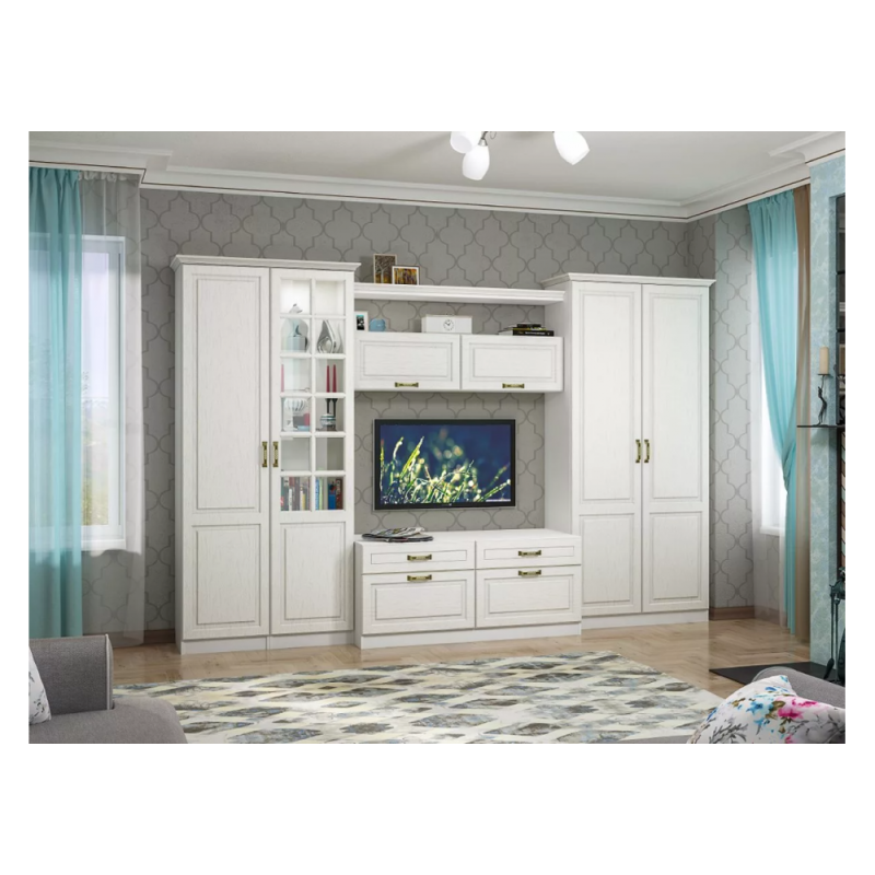 Шкаф Ливерпуль белый / ясень ваниль