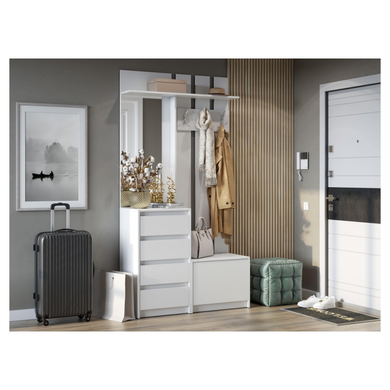 Готовая прихожая Идена ВШ06-1100 белая