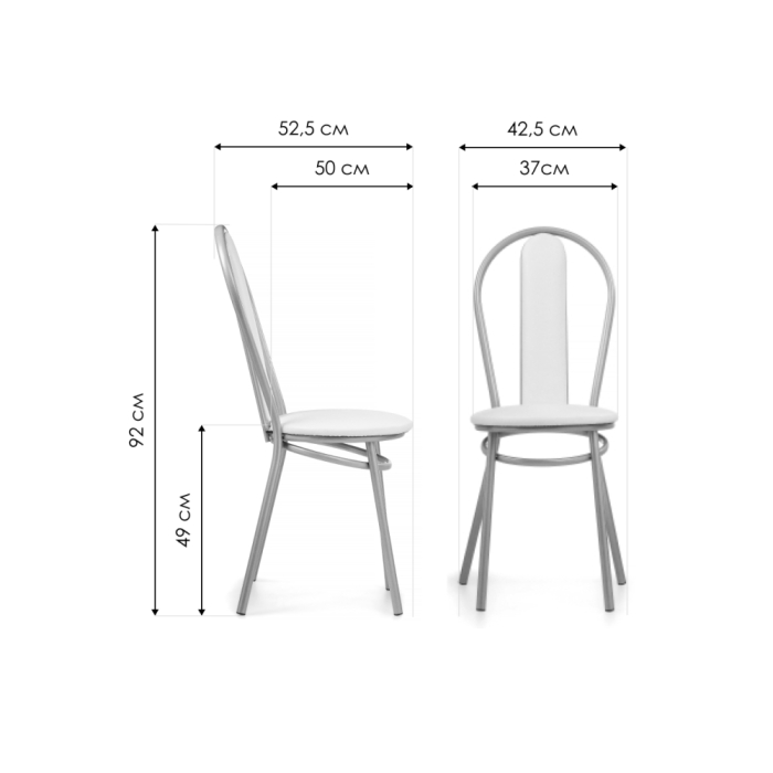Стул на металлокаркасе Lamniel ваниль в крапинку / светлый мусс