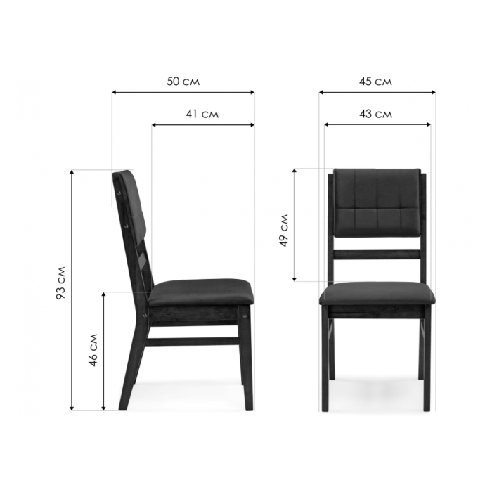 Деревянный стул Doti dirty oak / brown