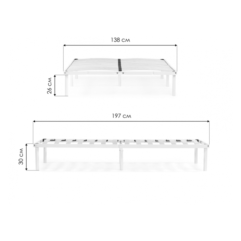 Ортопедическое основание Мирс 140 х 200 черное