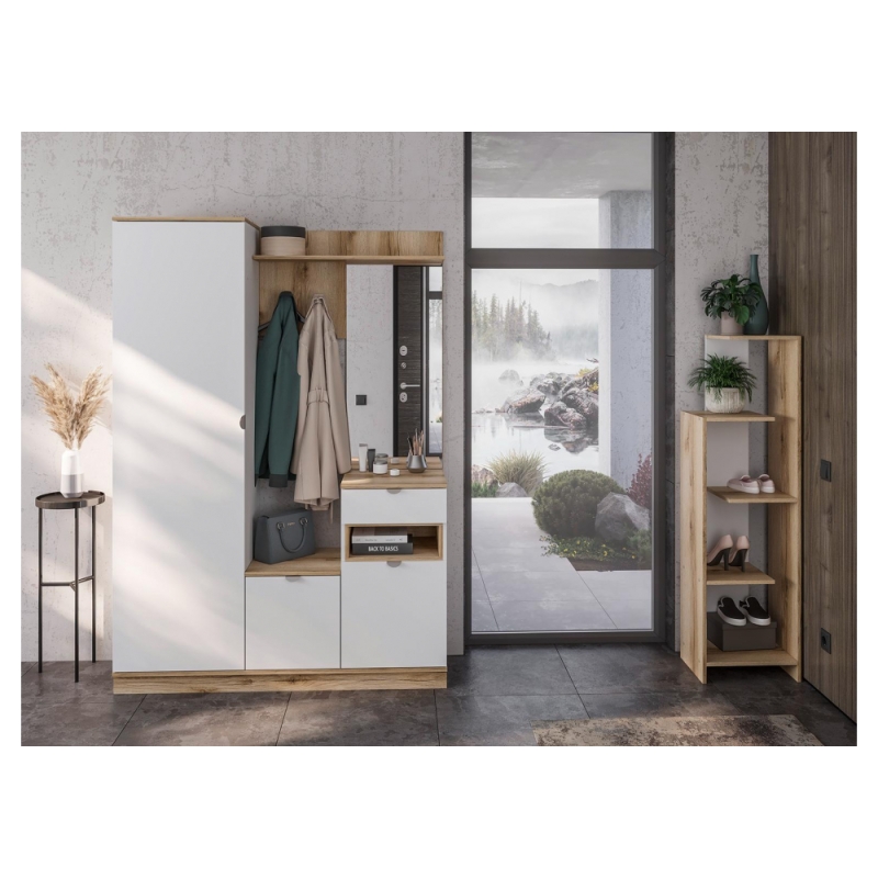 Готовая прихожая Джидда белый / дуб делано