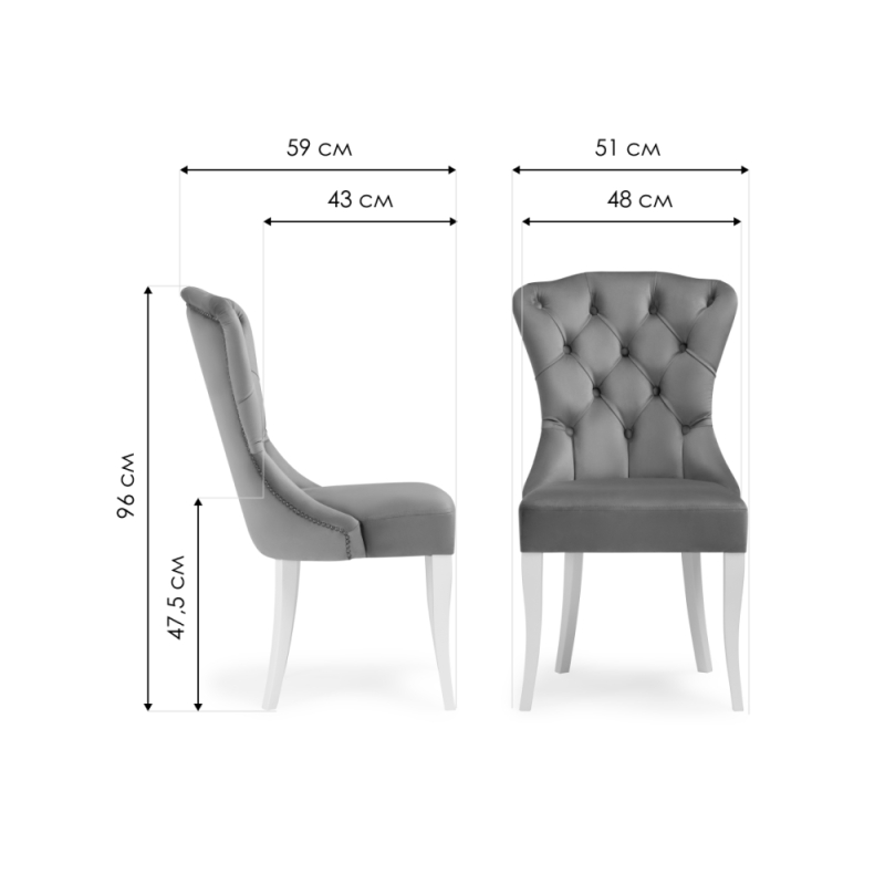 Деревянный стул Милано 1 зеленый / белый