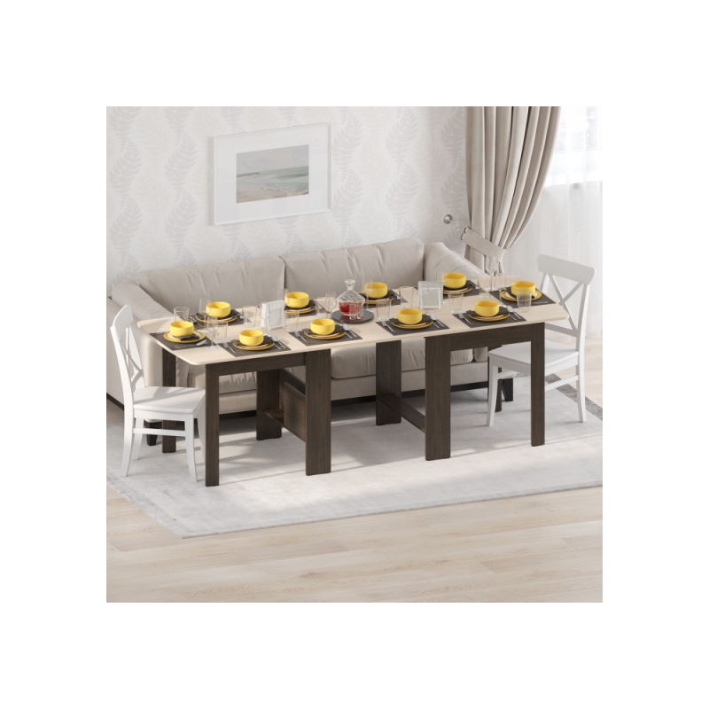 Стол-книжка СтК7 венге / дуб молочный