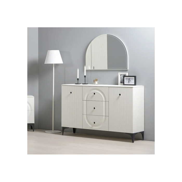 Комод Вестра 13.309 белый pe шагрень / белая шагрень