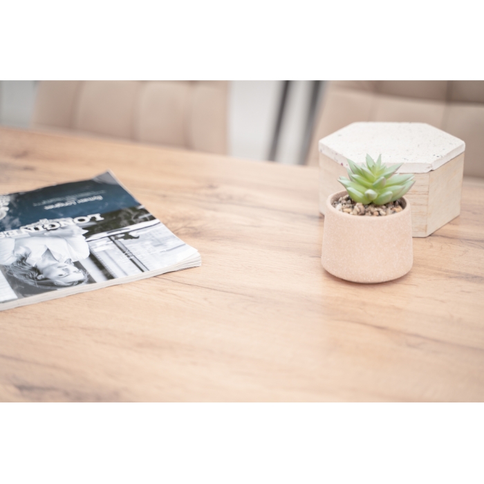 Стол Тринити Лофт 120х60х75 25 мм дуб делано светлый / матовый белый