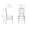 Пластиковый стул Chiavari 1 clear white