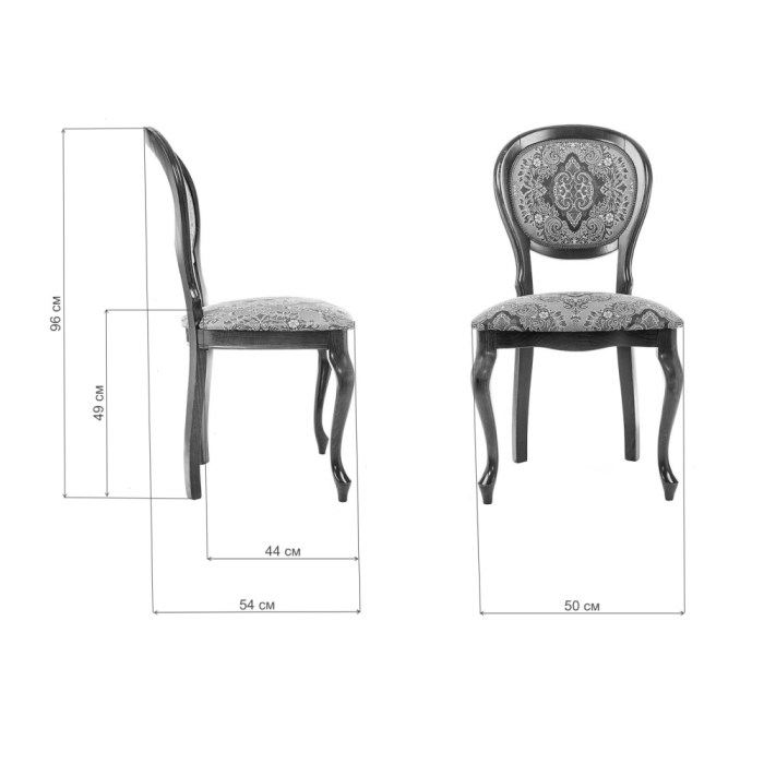 Стул Adriano молочный / патина