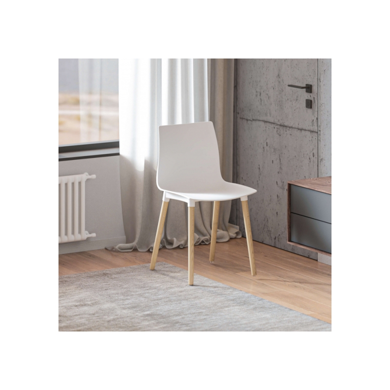 Пластиковый стул Кобе белый