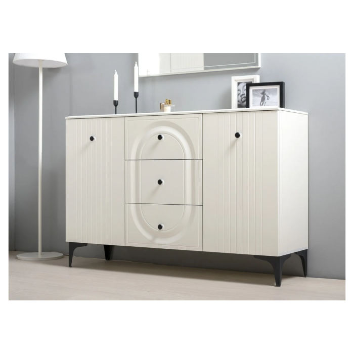 Комод Вестра 13.309 белый pe шагрень / белая шагрень