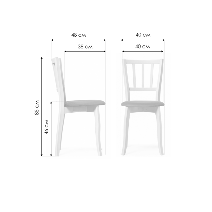 Деревянный стул Айра орех / коричневый