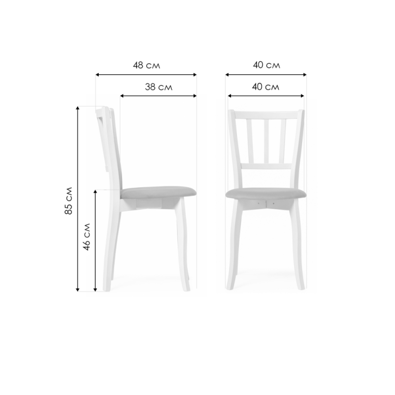 Деревянный стул Айра орех / коричневый