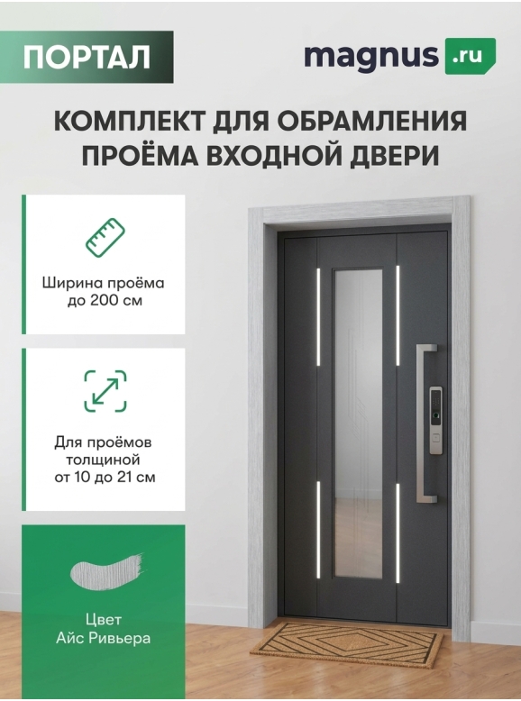 Комплект для обрамления входной двери Айс Ривьера